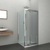Sanotechnik Zložljiva tuš vrata Elite (80 x 195 cm, srebrni profili, steklo: 6 mm) | Shoptok.si