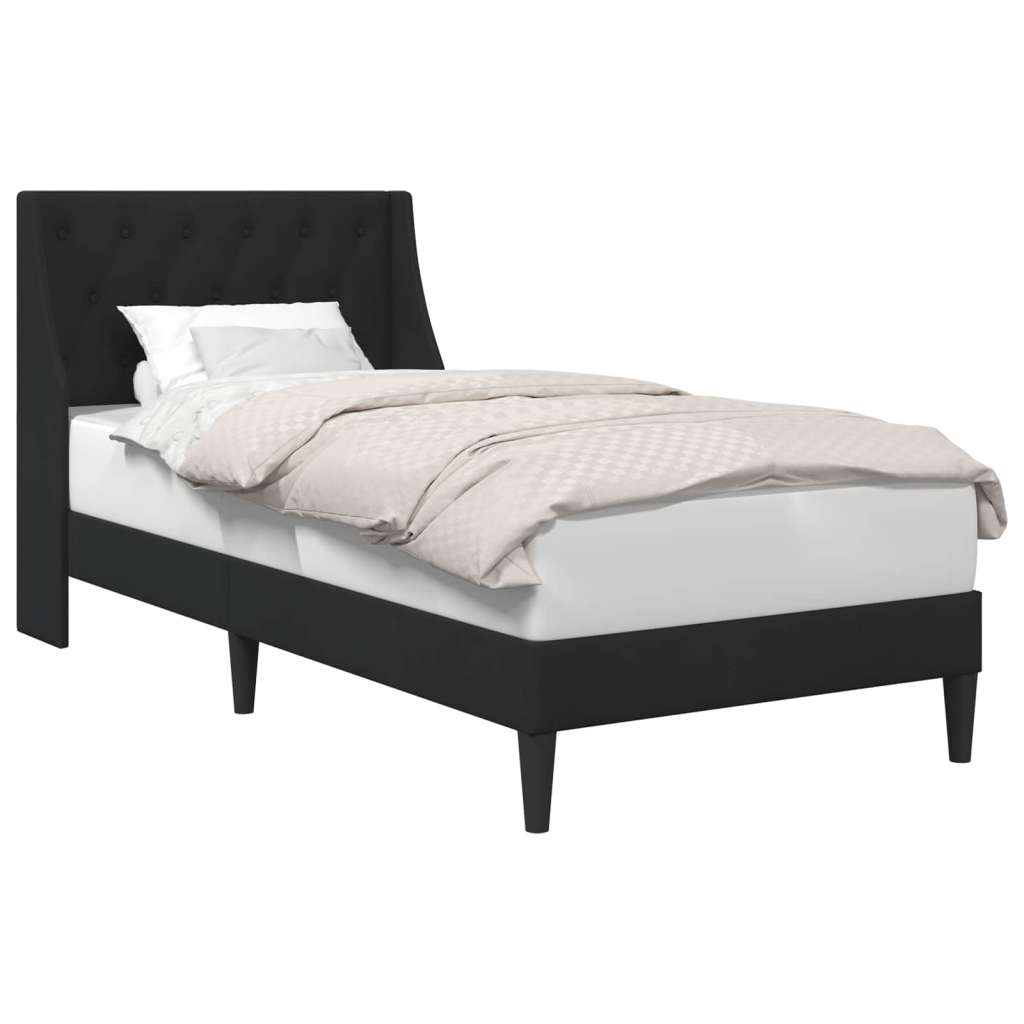 Okvir za krevet s uzglavljem Crna 90 x 200 cm Baršun - Crna 90 x 200 cm | shoptok.hr