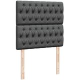 vidaXL Otomanski posteljni okvir z vzmetnicami siv 200x200 cm blago | Shoptok.si