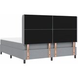  Krevet s opruga kutije Svijetlo siva 200 x 180 cm tkanina | shoptok.hr