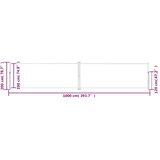 vidaXL Uvlačiva bočna tenda crvena 200 x 1000 cm | shoptok.hr