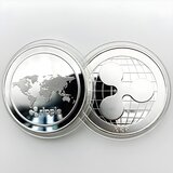 IZMAEL Kovanec Ripple Coin - Srebrna | Shoptok.si