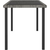  Vrtni blagovaonski stol sivi 180 x 70 x 73 cm od poliratana | shoptok.hr
