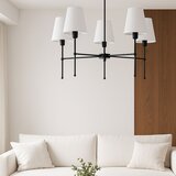  Luster na šipci MADELA 5xE14/40W/230V bela/crna | Eponuda.com