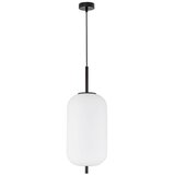 Nova Luce Bijela/crna staklena viseća svjetiljka ø 22 cm Lato – | shoptok.hr