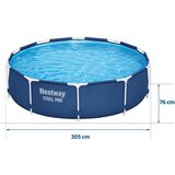 Bestway Vrtni bazen s čeličnim okvirom 305 x 76 cm – 56677 | shoptok.hr