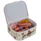 ISO TRADE dječji čajni set u koferu s etažerom i slasticama, cvjetni motiv | shoptok.hr