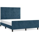  Okvir za krevet bez madraca tamnoplavi 140x190 cm baršunasti | shoptok.hr