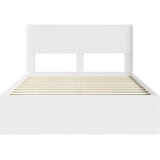  Krevetna konstrukcija s pohranom i uzglavljem Bijela 150 x 200 cm | shoptok.hr