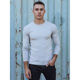 DStreet Sweter męski klasyczny jasnoszary | Shoptok.si