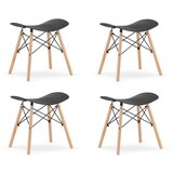 Brandless KORFU stolček - črn x 4, (22044613) | Shoptok.si
