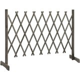  Rešetkasta ograda siva 150 x 80 cm od masivne jelovine | shoptok.hr