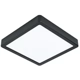 Eglo Fueva 5 LED stropna svjetiljka (16,5 W, D x Š x V: 21 x 21 x 2,8 cm, Crne boje, Neutralno bijelo)
