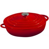 Brandani nizka kozica Cocotte 30xh14 cm, 5 l, rdeča, indukcija, ghiza | Shoptok.si