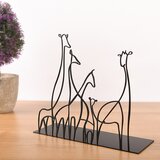 Atelier Del Sofa dekorativna figura giraffa, 18x20 cm, 1.5 mm, crna Cene