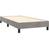vidaXL Box spring posteljni okvir svetlo siv 80x200 cm žamet | Shoptok.si