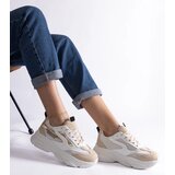 Gemre Beige-gold women's sneakers Milenka | Shoptok.si