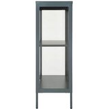  Komoda antracit 75 x 35 x 105 cm od čelika i stakla | shoptok.hr