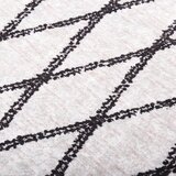  Perivi tepih 160 x 230 cm crno-bijeli | shoptok.hr