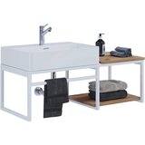 MID.YOU kombiniran umivalnik bitila 100, bela, barva hrasta | Shoptok.si