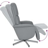 vidaXL Naslonjač od tkanine s osloncem za noge svjetlosivi | shoptok.hr