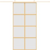  Klizna vrata zlatna 102,5x205 cm matirano staklo ESG i aluminij | shoptok.hr