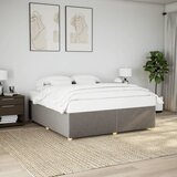  Okvir za krevet bez madraca smeđesivi 180x200 cm od tkanine Cijene