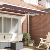 vidaXL Tenda vijenac za okvir 2.5m smeđa 2.3x0.2m | shoptok.hr