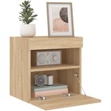  Zidni TV ormarić s LED svjetlima boja hrasta 40x30x40 cm | Eponuda.com