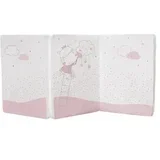 Sklopivi dušek 60/120/5 cm Hippo Dreams pink KKB21031