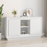 The Living Store Komoda bela 102x35x60 cm inženirski les - Komoda, (21661981) | Shoptok.si