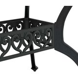  Vrtni stol crni 150 x 90 x 72 cm od lijevanog aluminija | shoptok.hr