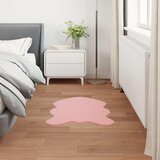  Protuklizni tepih od umjetnog zečjeg krzna OLITE Ružičasta 80 x 120 cm | Shoptok.si