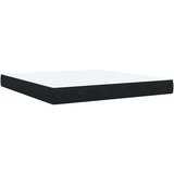 vidaXL Box spring postelja z vzmetnico črna 180x200 cm žamet | Shoptok.si