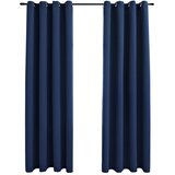  Zavjese za zamračivanje s prstenima 2 kom plave 140 x 225 cm | shoptok.hr