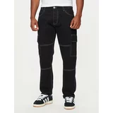 Brave Soul Jeans hlače MJN-SPACEBLK Črna Straight Fit