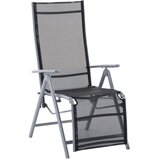 Garden Pleasure Črn kovinski vrtni stol Ariola – Cene