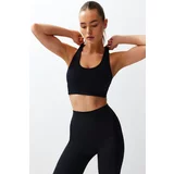 Trendyol Black Premium Polyamide Fabric Supported Knitted Sports Bra