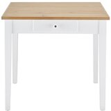 Bessagi Home jedilna miza camden, barve bora, bela, 80x86 | Shoptok.si