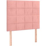 Box spring postelja z vzmetnico roza 90x200 cm žamet | Shoptok.si