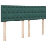 vidaXL Krevet s oprugama i madracem tamnozeleni 160x200 cm baršunasti | shoptok.hr