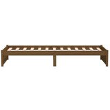  Posteljni okvir medeno rjav iz trdnega lesa 90x200 cm, (20647684) | Shoptok.si