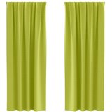  Zavjese za blackout s prstenovima 2 pcs Zelena 260 x 140 cm | shoptok.hr