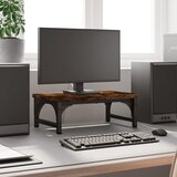  Stalak za monitor boja dimljenog hrasta 37 x 23 x 14 cm drveni | shoptok.hr