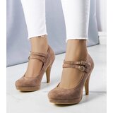Gemre Beige stiletto pumps Quinn | Shoptok.si