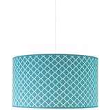  Duolla - Luster na sajli MAROKO 1xE27/40W/230V pr. 45 cm tirkizna/bela | Eponuda.com