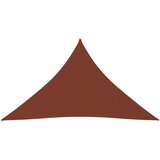 vidaXL Senčno jadro oksford blago trikotno 3,5x3,5x4,9 m terakota, (20965030) | Shoptok.si