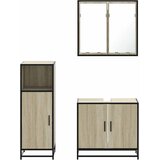 3-dijelni set kupaonskog namještaja boja hrasta sonome drveni | shoptok.hr