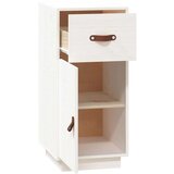  Komoda bela 34x40x75 cm trdna borovina, (20600791) | Shoptok.si