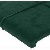  Uzglavlje s ušima tamnozeleno 183x16x118/128 cm baršunasto | shoptok.hr